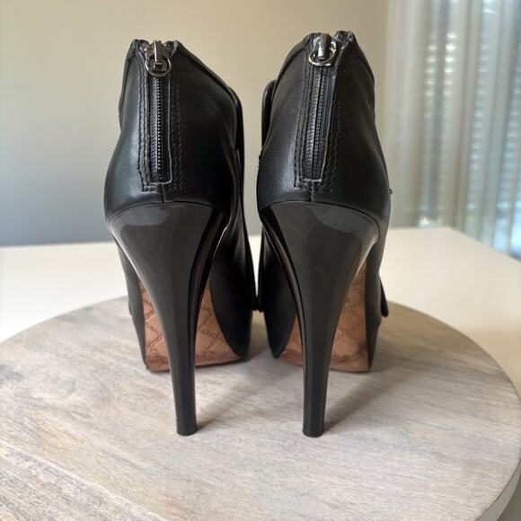 L.A.M.B by Gwen Stefani Nathan Leather Tassle Platform Ankle Booties Size 10 M - Picture 5 of 10